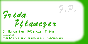 frida pflanczer business card